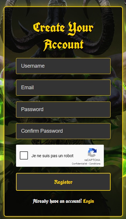 Créer un compte